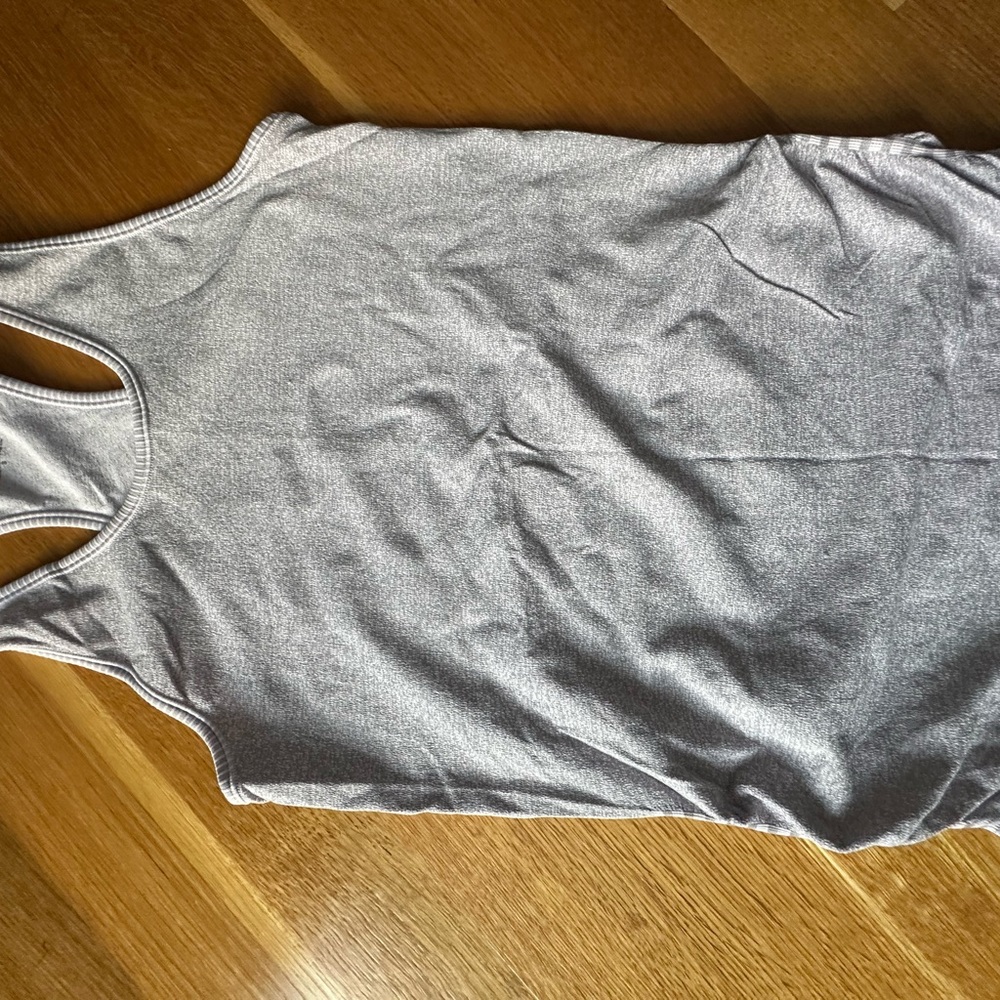 Gray Racerback Tank Top
